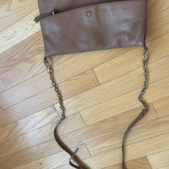 Tory Burch fold over crossbody beige bag - Picture 6 of 6